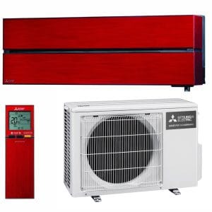 Mitsubishi Electric LN35 Rubiininpunainen – sisä- ja ulkoyksikkö