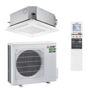 Mitsubishi Electric SLZ-M50 kattokasetti – sisä- ja ulkoyksikkö